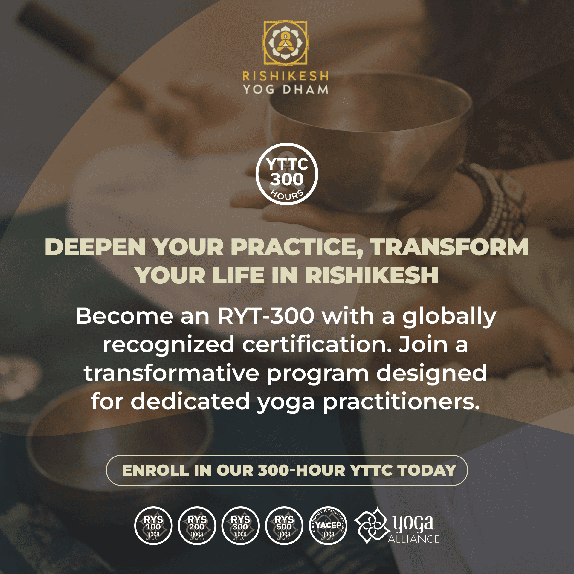 YTTC 300 Hrs in Rishikesh | YTT 300 Hrs India